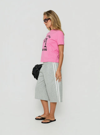 Sayllor Longline Sweatshorts Grey Marle