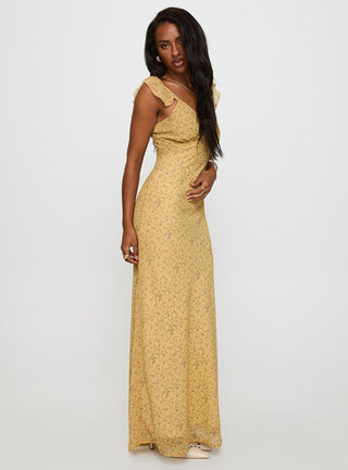 Dearlie Frill Maxi Dress Multi