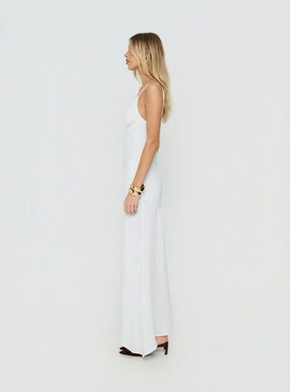 Makaia Balconette Maxi Dress White