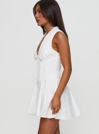 Haworth Mini Dress White