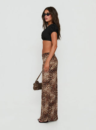 Eliena Maxi Skirt Leopard