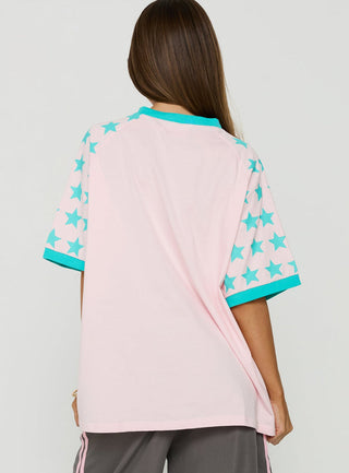 No Bad Days Oversized Graphic Tee Pink / Multi