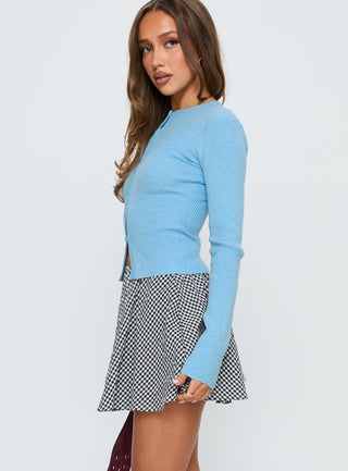 Sohogirl Flowy Mini Skirt Black  White Gingham