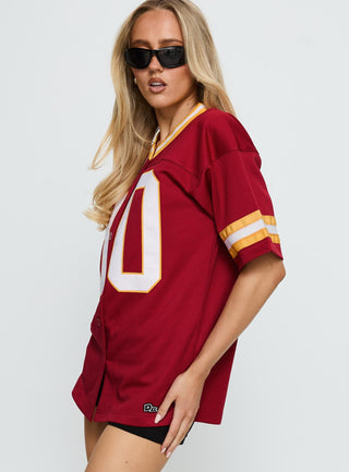 USC Football Button Down Jersey Cardinal
