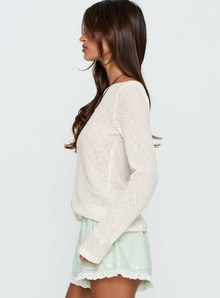 Rhubarb Lace Shorts Green Check