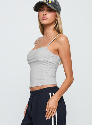 Race My Mind Top Grey Marle
