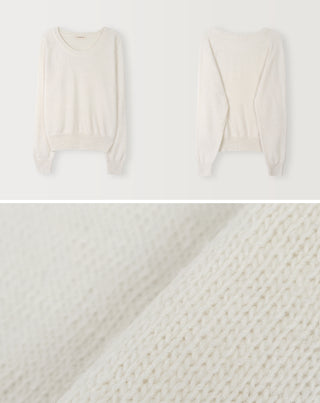 U-neck pastel knit