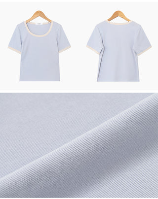 Lined T-shirt - 5 colors