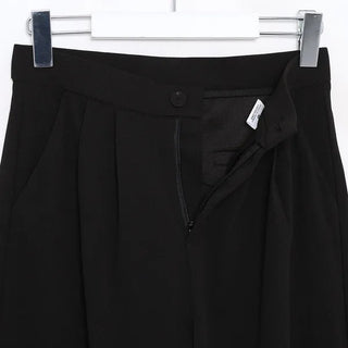 Black wide-leg pants