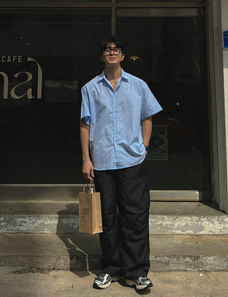 [Special Feature] Piece Oxford Short Sleeve Shirt (5 colors)