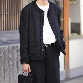 Black tweed jacket