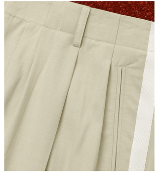 [CULTUM] Pleated Relaxed Trousers