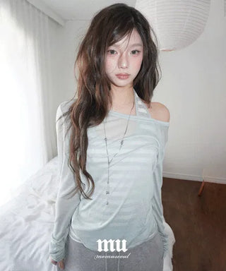 MOMU Catmon Delicate Fit Tencel See-through T-shirt - 5 Colors