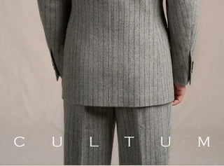 [CULTUM] 480g Heavyweight Wool Striped Suit