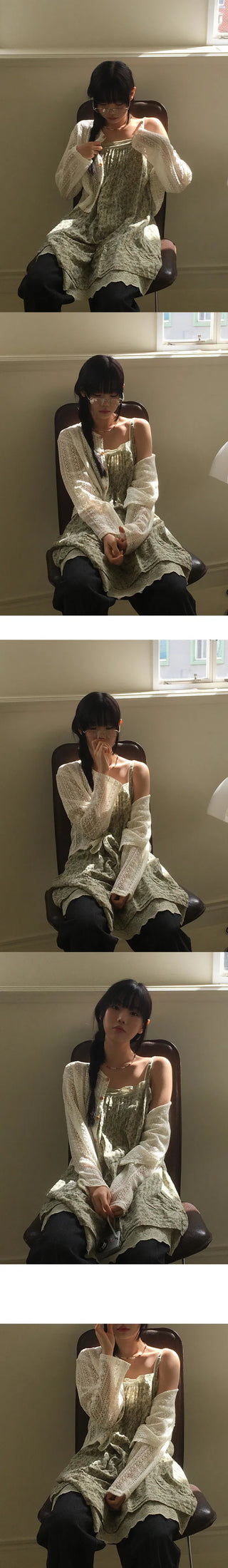 Forest Girl Sleeveless Dress ops