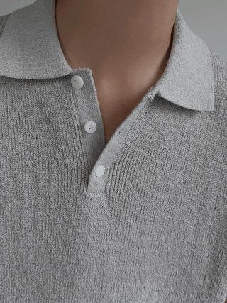 Tena Linen Hachi Collar Knit