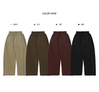 Planning Fleece-lined Corduroy Side Pintuck Training Pants - 4 Colors