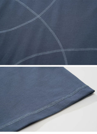 [Monterest] 7A Antibacterial Stitch Panel Relaxed Tee