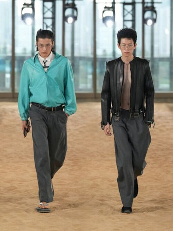 [MASONPRINCE] Arc-cut Structured Blazer/Pants