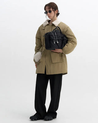 [7th Re-release] (ORIGINAL) Middle Multi-Pocket Crossbody Bag (black)