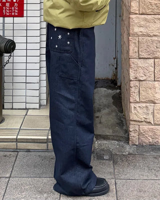 (Unisex) Pocket Star Denim Pants