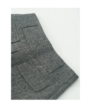 High-waisted A-line skort