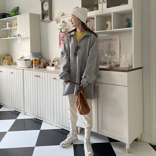 Long Anorak Sweatshirt