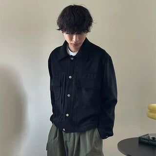 Pocket suede jacket