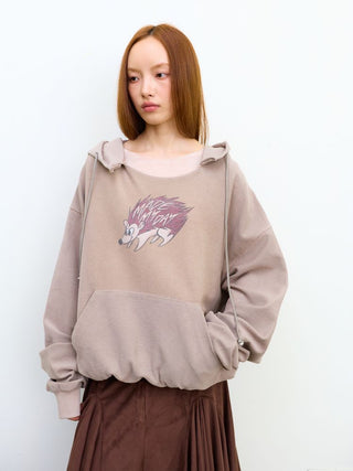 [NeverSeez] Printed Graphic Hoodie