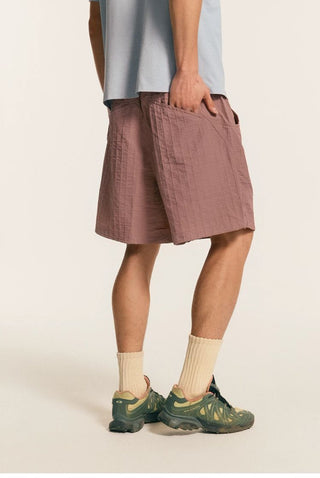 [Monterest] Textured Nylon Drawstring Shorts