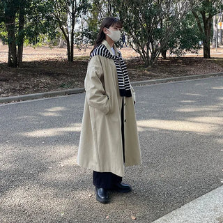2-way hooded trench coat