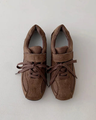 [High Quality] Leather Suede Sneakers