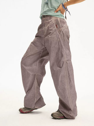 [Monterest] UPF50+ Washed Pleated Wide Pants