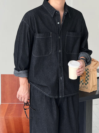 Thomas Raw Denim Shirt