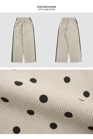 Dot Wide Line Pants - 3 Colors