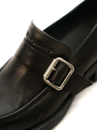 [Moromoro2] Distressed Leather Loafers
