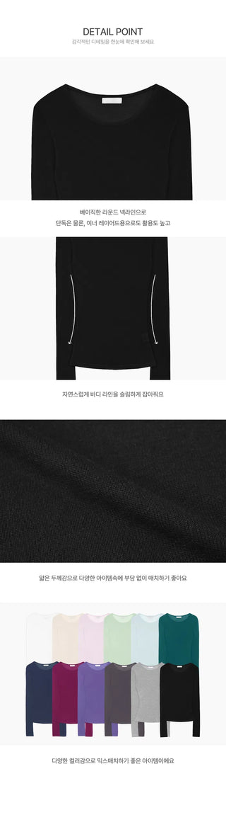 Layered Daily Basic T-Shirt - 12 Colors