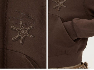[Monterest] Speckled Hooded Zip-Up Sweatshirt