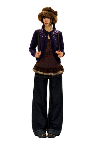 [Moromoro2]Sequin Embellished Cardigan