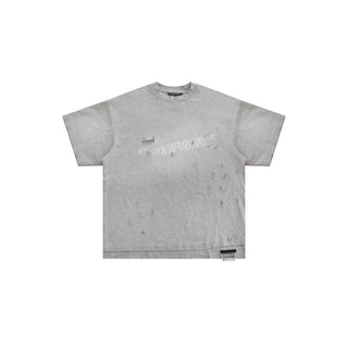 [MASONPRINCE] Paint Logo Distressed Layered Tee