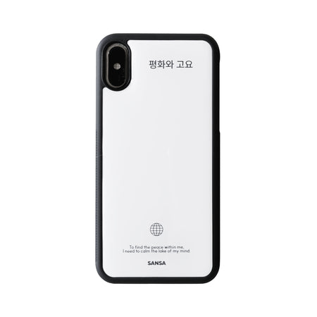 (Basic)Black Bumper Case_Peace and Calm