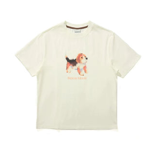 [Monterest] Ink Print Crewneck Cotton T-Shirt