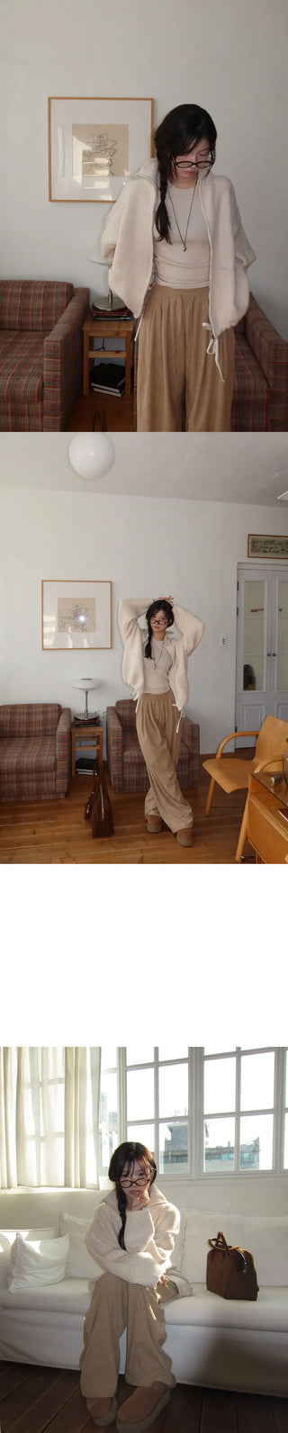 Wither Corduroy Long Wide Pintuck Pants - 4 Colors