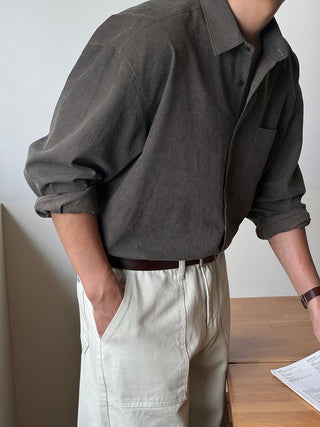 Thor Crack Pigment Oversized Shirt
