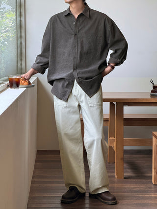 Thor Crack Pigment Oversized Shirt