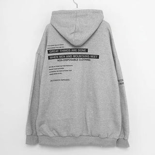 Lettering Hooded T-shirt