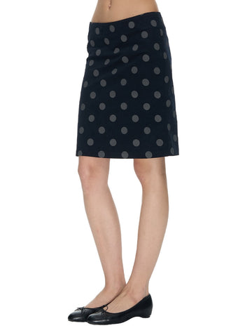 [NECY] Corduroy Dot Straight Skirt