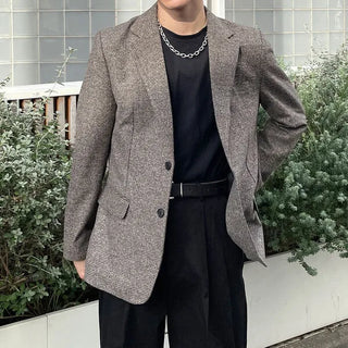 Checked blazer jacket