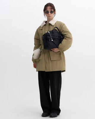 [7th Re-release] (ORIGINAL) Middle Multi-Pocket Crossbody Bag (black)