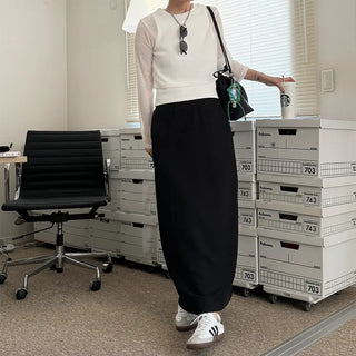 Round neck summer knit